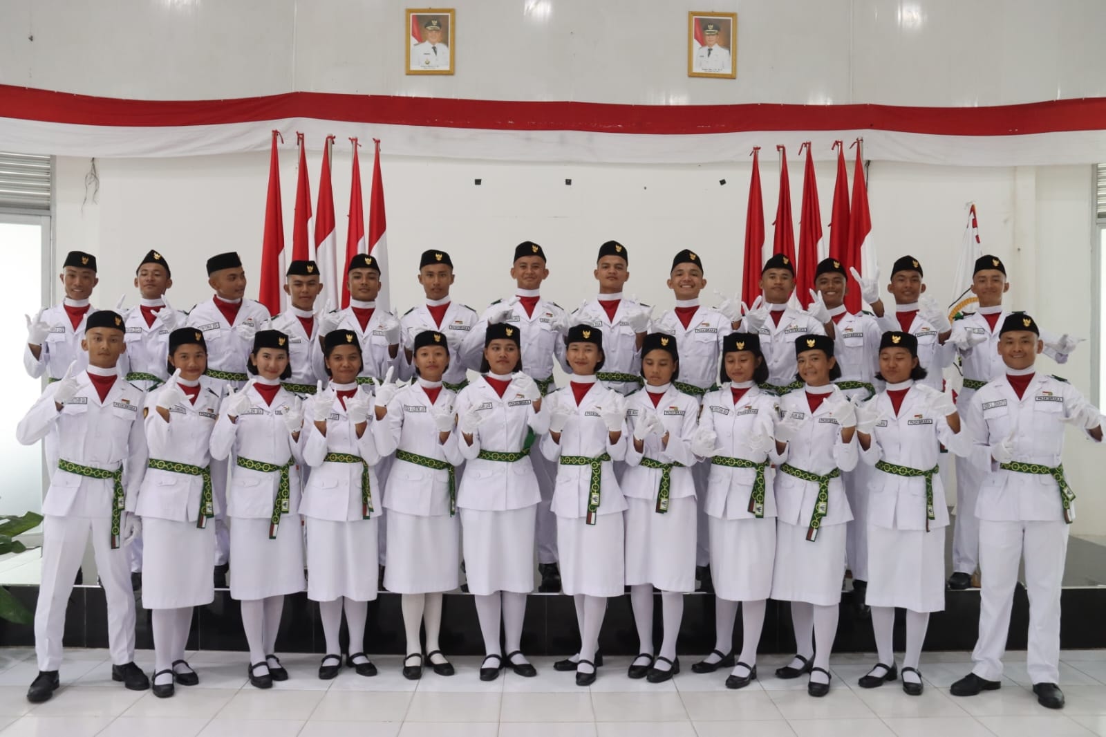 PENGUKUHAN  PASUKAN PENGIBAR BENDERA PUSAKA (PASKIBRAKA) TINGKAT KABUPATEN NIAS UTARA TAHUN 2023