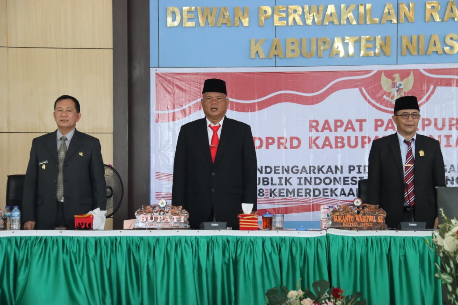 DPRD KABUPATEN NIAS UTARA LAKSANAKAN RAPAT PARIPURNA DENGARKAN PIDATO KENEGARAAN PRESIDEN RI TAHUN 2023