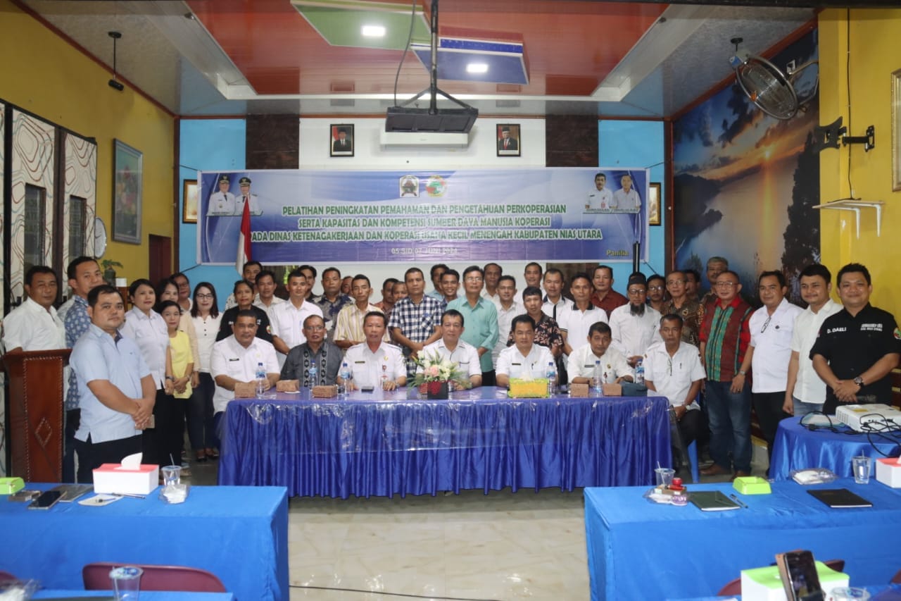 PELATIHAN PENINGKATAN PEMAHAMAN DAN PENGETAHUAN SERTA KAPASITAS DAN KOMPETENSI SDM KOPERASI DI KABUPATEN NIAS UTARA